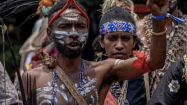 Manifestation d’indigènes en Papouasie