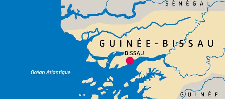 La Guinée-Bissau se trouve en Afrique de l’Ouest et fait partie des pays les plus pauvres du monde Carte Guinée-Bissau