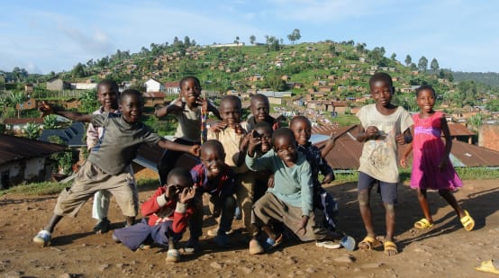 Enfants de la commune de Kanyabayonga à l’est de la RDC